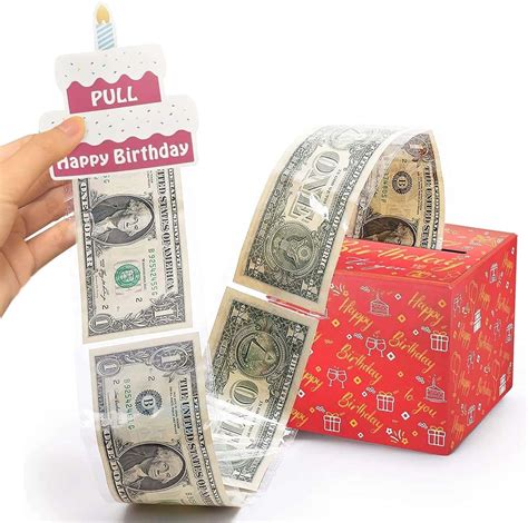 Amazon Birthday Money Box For Cash Gift Pull With 24Pcs