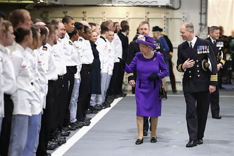 Queen Elizabeth And The Princess Royal Attend The Commissioning