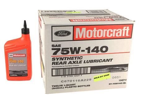 Ford Genuine Fluid XY-75W140-QL SAE 75W-140 Synthetic Rear Axle ...