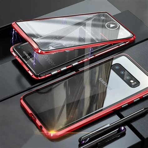 Двухсторонний чехол из закаленного стекла для samsung Galaxy S8 Plus S9 ...
