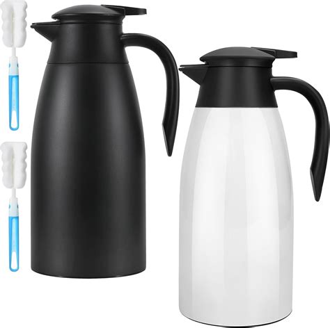 Amazon Tgvasz 2 PCS 68oz Thermal Coffee Carafe For Keeping Hot Carafe For Hot Liquid