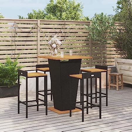 Amazon De Tidyard 3 TLG Gartenbar Set Theke Bar Tresen Gartentheke