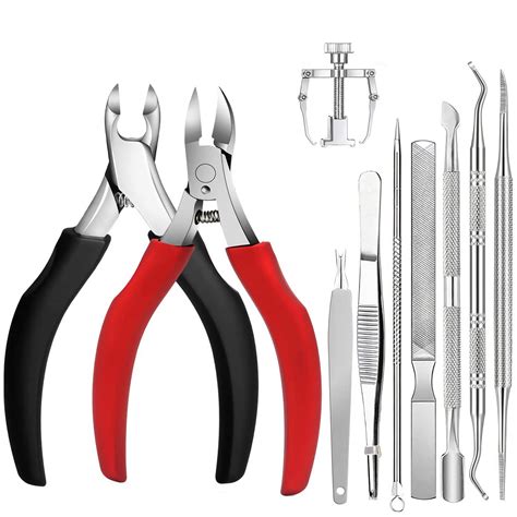 10 Piece Professional Toenail Pliers Set Super Sharp High-Quality