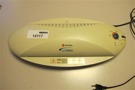 lamineermachine Rexel LV340HS - Memax, Online veiling van metaal ...