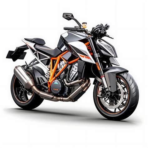 Premium Ai Image Ktm Super Duke R A Naked Streetfighter With An Exposed Motorbike On