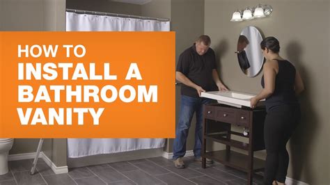 How To Install A Bathroom Vanity Youtube