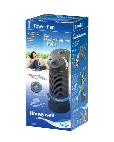 Home Home And Garden Honeywell Mini Tower Fan Oscillating With Febreze
