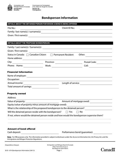 Fill Free Fillable Immigration And Refugee Board Of Canada Pdf Forms