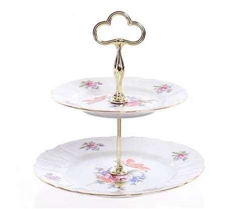 Этажерка (Горка) для фруктов 2 яруса Бернадотт Полевой цветок купить в ...