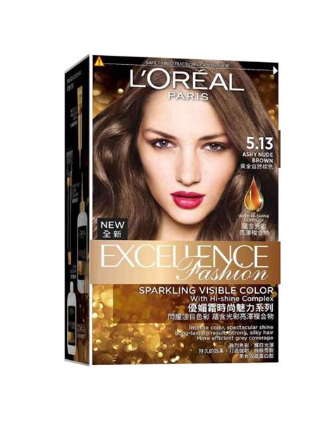 L Oreal Paris Excellence Fashion Hair Color 5 13 Ashy Nude Brown Lazada
