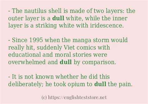 dull    englishteststore blog