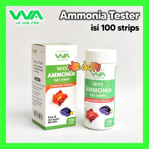 Jual Vivaria Test Ammonia Amonia Tester Freshwater Marine 100 Strips