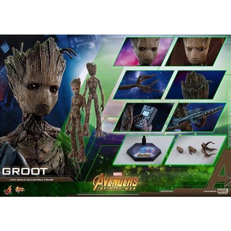 咩咩Q 全新 Hot Toys 1 6 MMS475 復仇者聯盟 星際異攻隊 Groot 格魯特 樹人 蝦皮購物