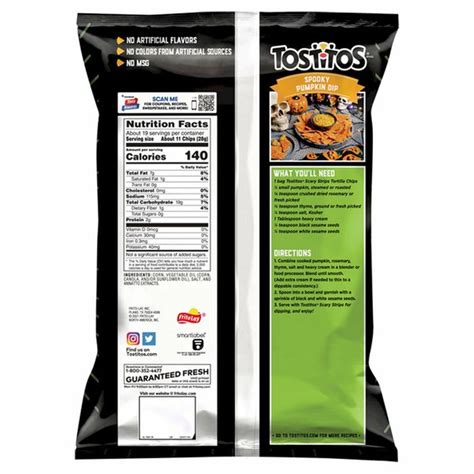 Tostitos Scary Strips Tortilla Chips 19125 Oz Delivery Or Pickup