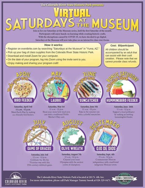 Virtual Saturdays At The Museum Yuma Crossing National Heritage Area