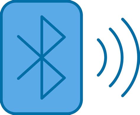 bluetooth filled blue icon  vector art  vecteezy