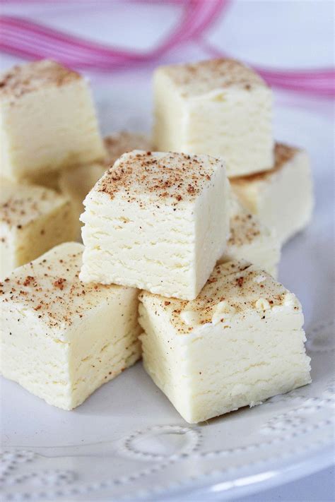 Homemade Eggnog Fudge