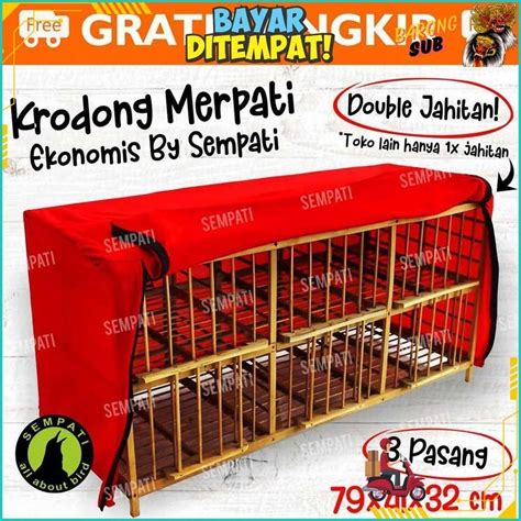 Jual Krodong Kerodong Sangkar Kandang Burung Merpati Pasang Petak