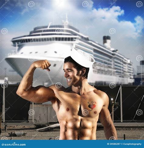 Sailor Man Stock Image Image Of Funny Model Body Attractive