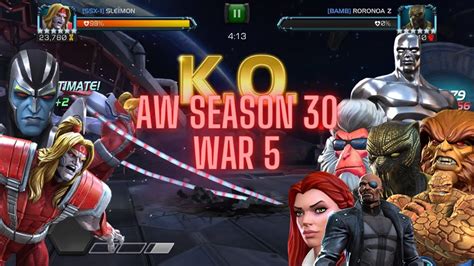 SSx 1 Vs BAMB AW Season 30 War 5 Marvel Contest Of Champions YouTube