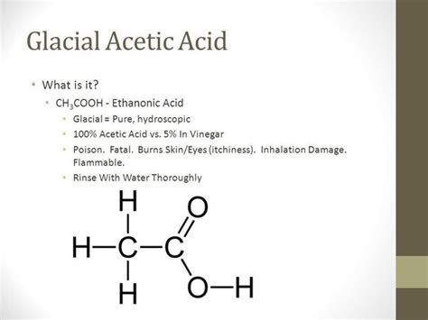 What Is Glacial Acetic Acid