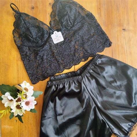 Baby Doll Cetim Cantinho Da Nina Lingerie