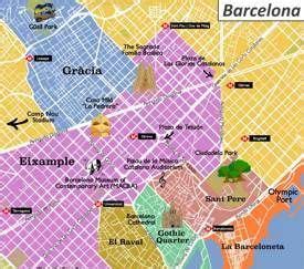 Barcelona Tourist Attractions Map Barcelona Tourist Attractions