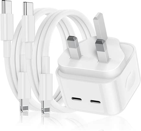 Iphone Fast Charger Plug And Cable Apple Mfi Certified 35w Dual Usb