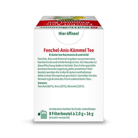 Fenchel-Anis-Kümmel Tee | Bad Heilbrunner Arzneitee