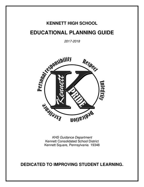 Educational Planning Guide at Bonnie Goodman blog