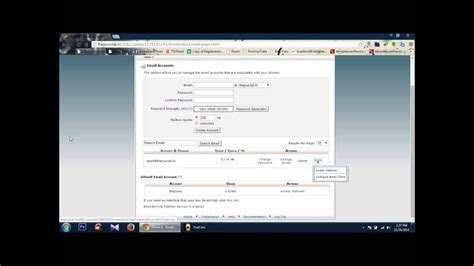 How To Create Webmail Account Using Cpanel Youtube