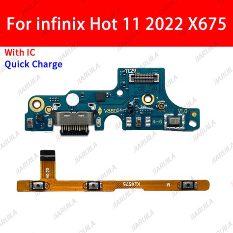 With Ic For Infinix Hot X Usb Board Charging Port Charger Board Connector Power On