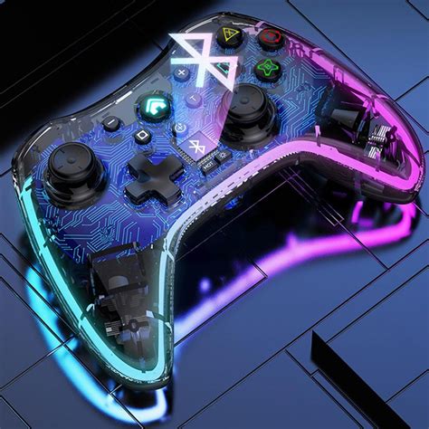 Геймпад Darklove, RGB светлина, Ергономичен дизайн, За iOS/iPhone ...
