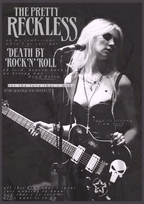 The Pretty Reckless Poster The Pretty Reckless Music Poster Design