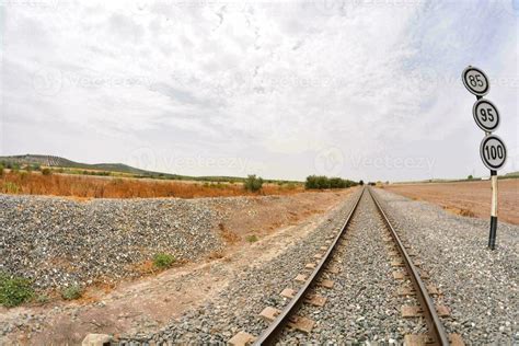 railway track  stock photo  vecteezy