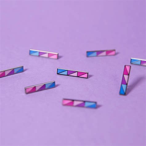 Bisexual Bar Pin Subtle Bi Pride Flag Accessory Lgbt Lesbian Gay Bisexuality Sticker Bracelet
