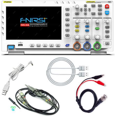 OSCYLOSKOP CYFROWY DWUKANAŁOWY FNIRSI 1014D 2x100MHz Z GENERATOREM DDS