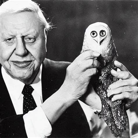 Sir David Attenborough Holding Mothman Stable Diffusion Openart