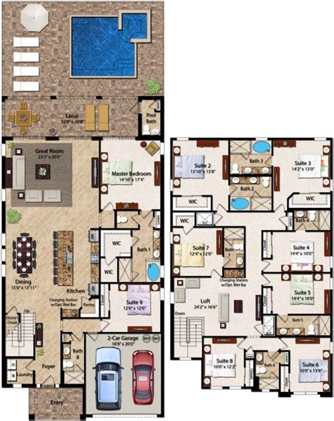 9 Bedroom House Plans For Families Of All Sizes - House Plans