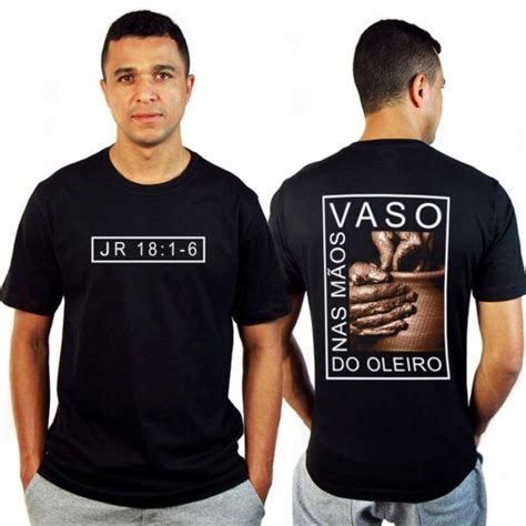 Camiseta Vaso Nas Mãos do Oleiro Masculina ANJ Camisetas