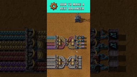 How To Make A Belt Balancer In 60 Seconds Factorio Youtube