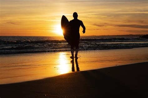 A Man Surfer With Naked Torso Walking On The Seashore Stock Image Image Of Surf Sport 278323783