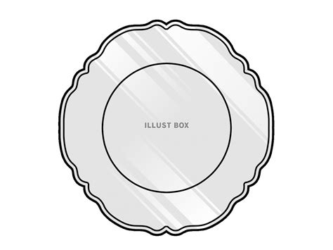 無料イラスト 銀食器 皿