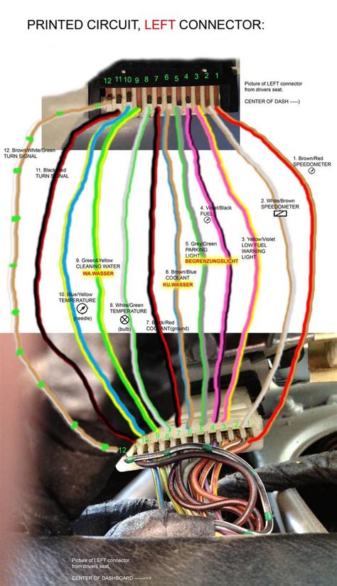 Instrument Cluster Connector Wiring Diagram 03 Vy Instrument Cluster