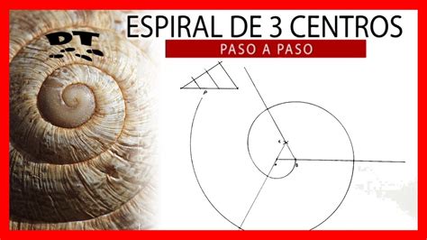 Como dibujar una ESPIRAL de TRES centros Dibujo técnico paso a