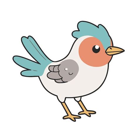 Premium Vector Cute Vector Illustration Of A Bird For Toddlers