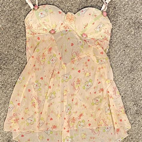 Babydoll Nightgown Lingerie Dress Not Sure On Size Depop
