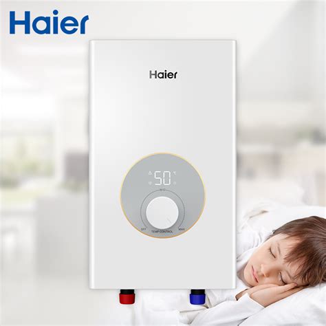 China Manufacturer Haier Home Use 4kw Tankless Instant Smart Electric Hot Water Heater Shower