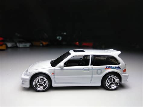 Hot Wheels Honda Civic EF White With Real Riders Etsy