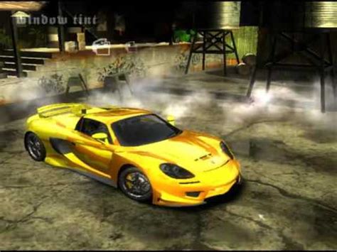 Nfs Most Wanted Modif Porsche Carrera Gt Youtube